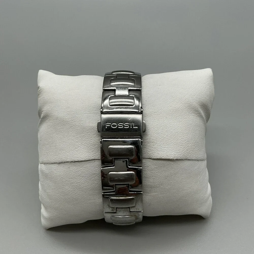 Fossil Arkitekt FS-3028 Womens Watch 35mm Gray Dial Stainless New Battery 8